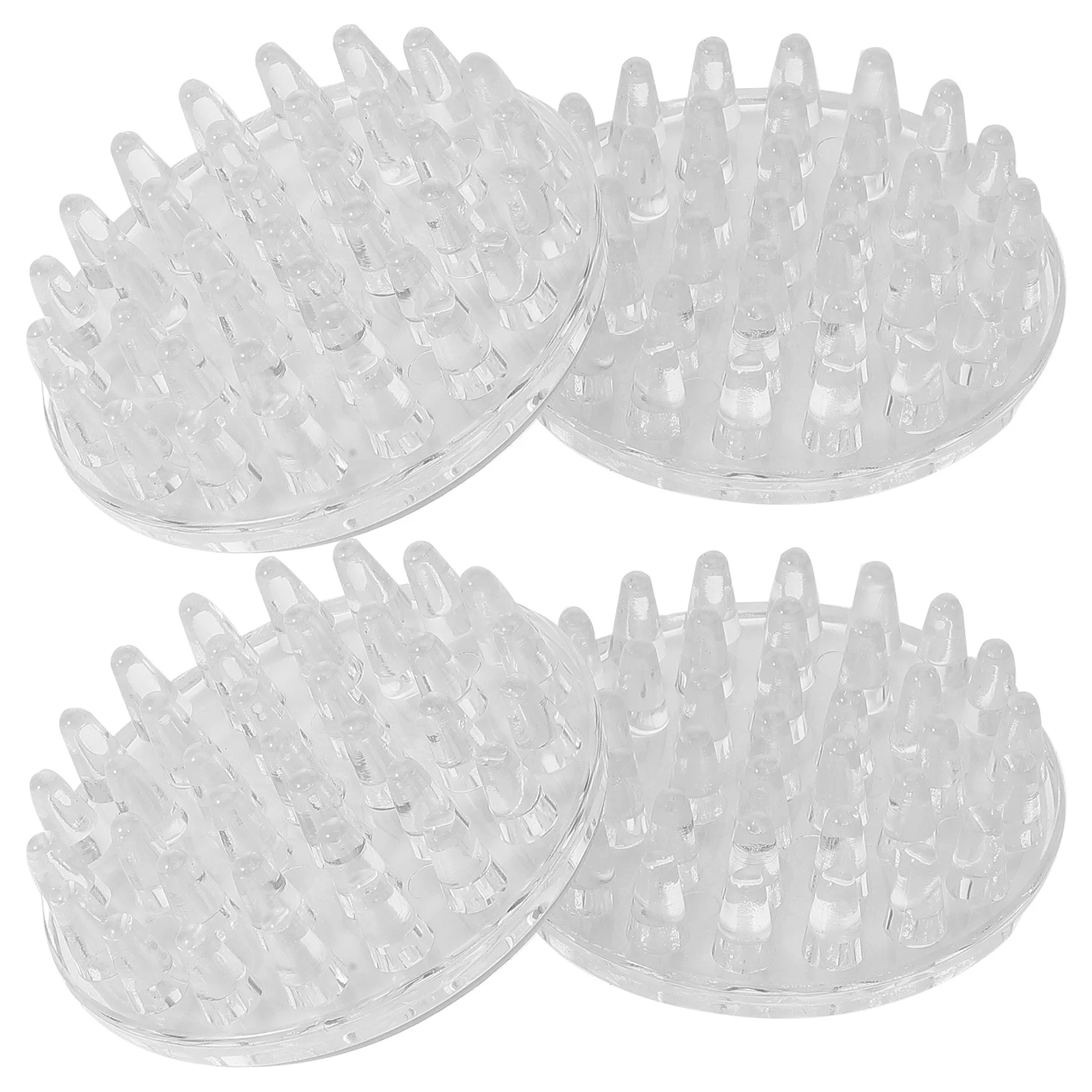 

4pcs Clear Carpet Protector Self Adhesive Table Feet Covers 50mm Round Rug Savers Easy Clean Multi Purpose Furniture Floor