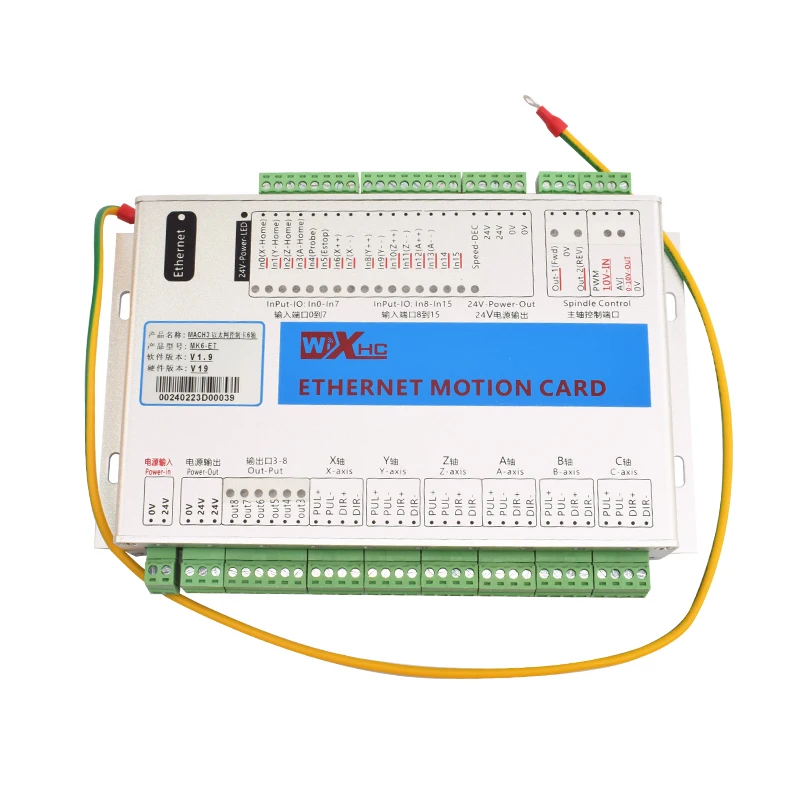 XHC MACH3 6 Axis Controller Ethernet Mach3 Control Card Interface Board Cnc Controller
