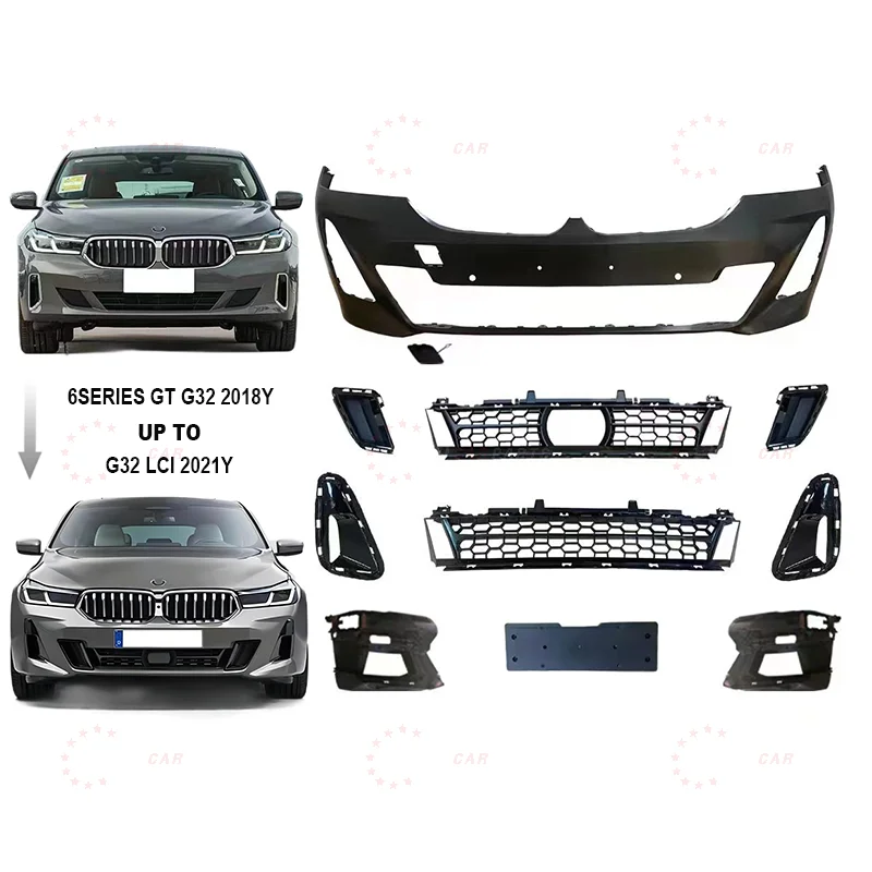

6s Series G32 Gt Lci 2021year Upgrade to M Style Front Bumper For Bmw G32 Bumper