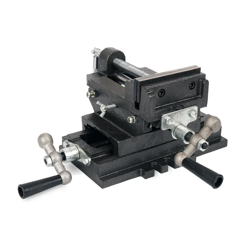Cross flat-nose pliers bench drill special two-way movable vise fixture drilling and milling machine work bench