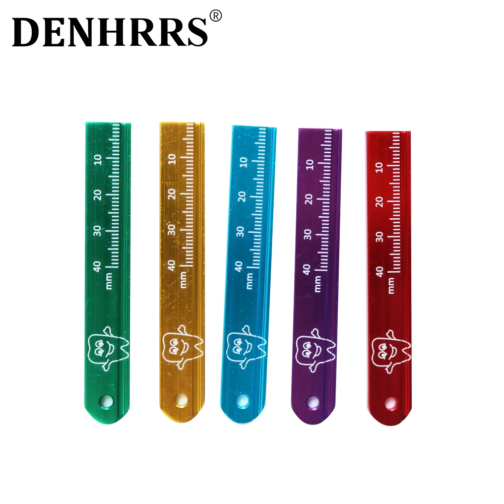 Dental Measuring Tape High Quality Dental Span Measure Scale Endo Rulers Aluminium Endodontic Finger Rulers Material