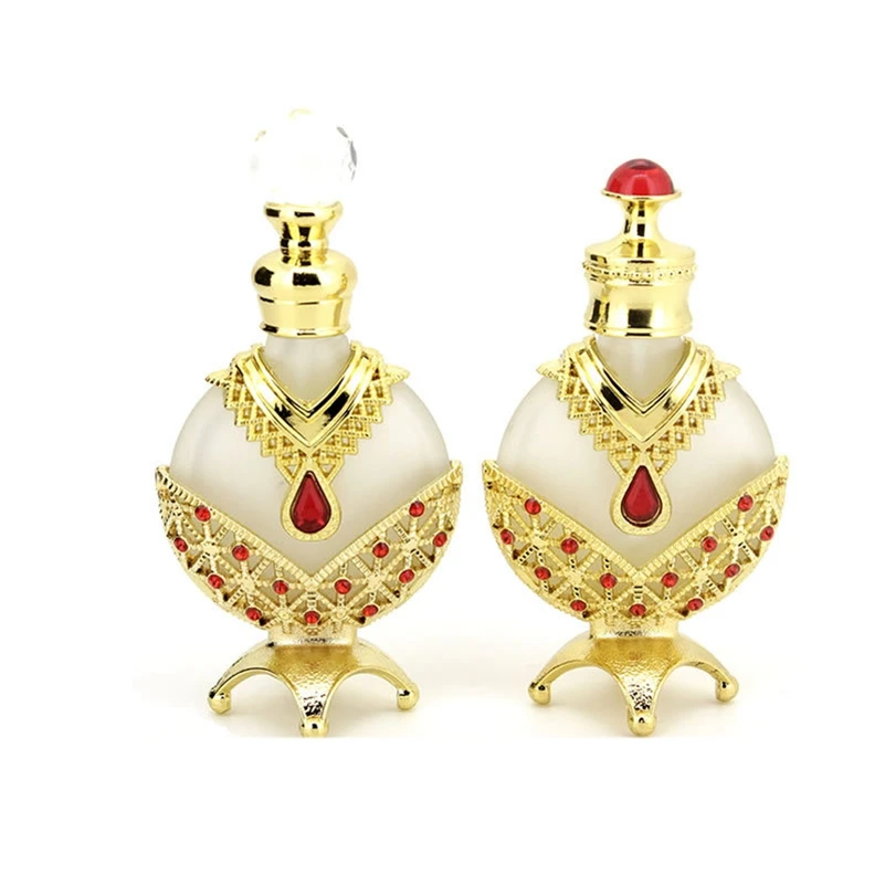 2pcs Dubai fragrance dispenser bottle 12ml perfume bottle for girls essential oil bottle a Laber Single Bottle