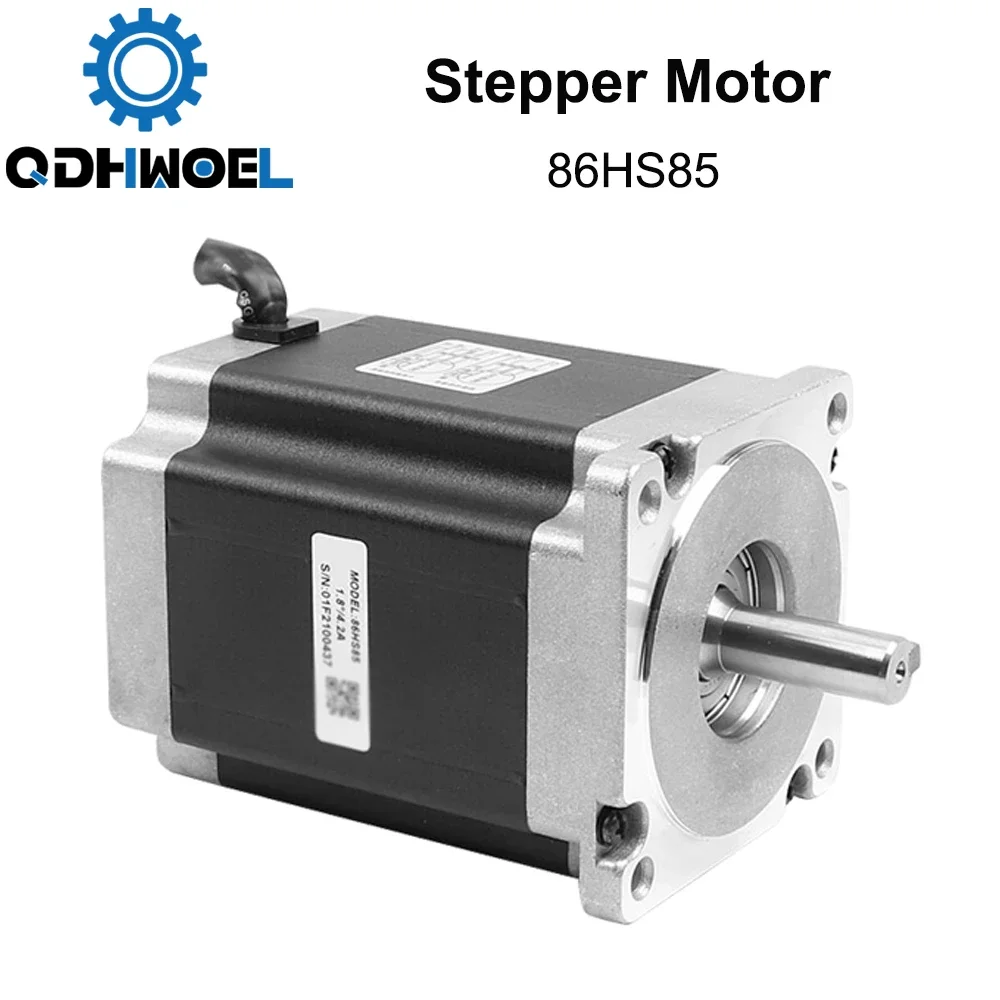 QDHWOEL-Moteur pas à pas Neushine, 2 phases, 86HS85 pour NEMA34 6,8A, longueur 118mm, arbre 12.7mm