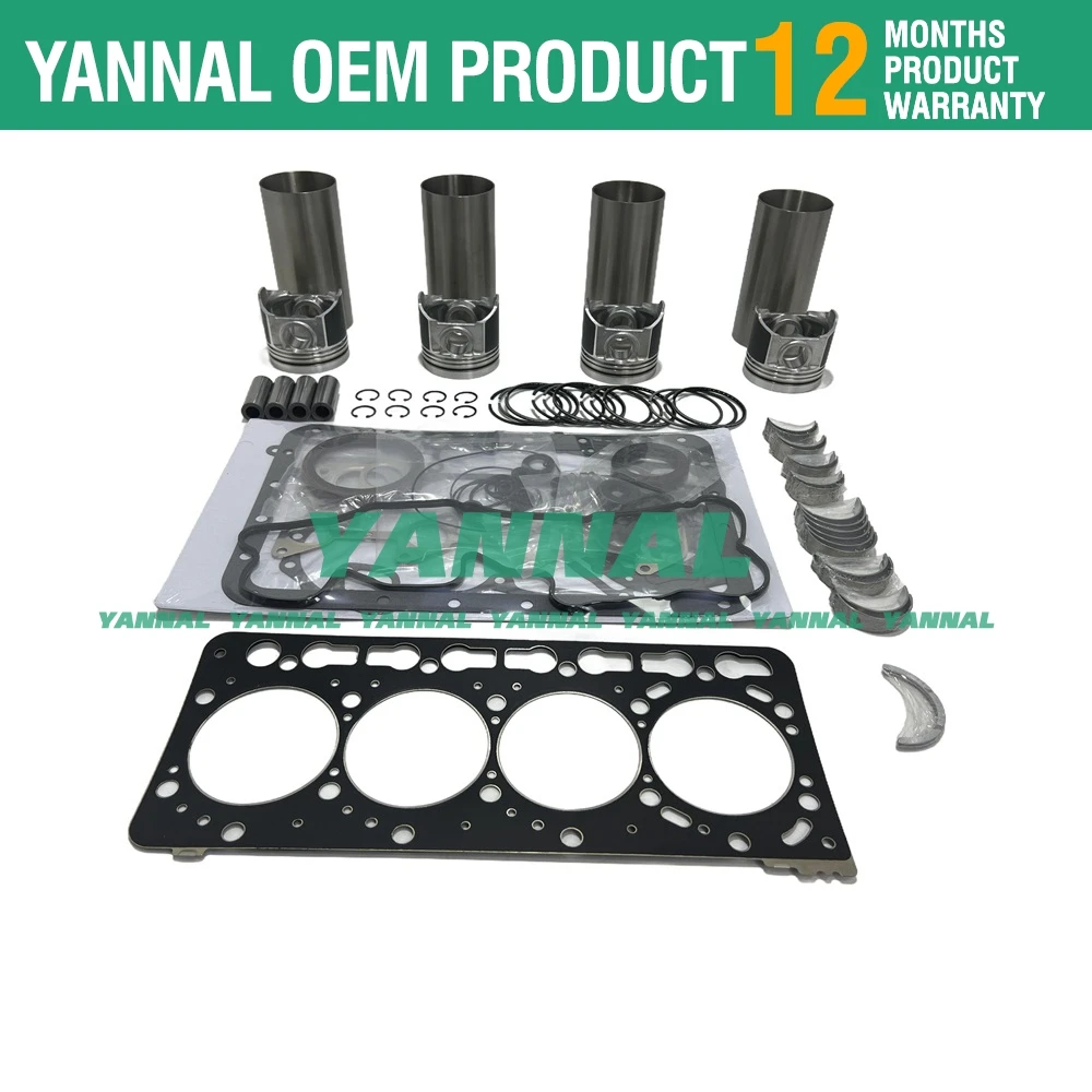 New V3600 V3600 V3600DI-T Overhaul Rebuild Kit For Kubota engine tractor repair part