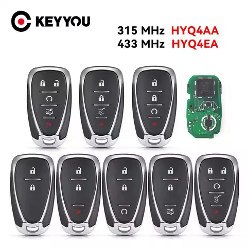 KEYYOU Remote Car Key 315/433MHz HYQ4AA HYQ4EA for Chevrolet Camaro Volt Blazer Traverse Camaro Cruze Malibu Sonic Equinox Spark