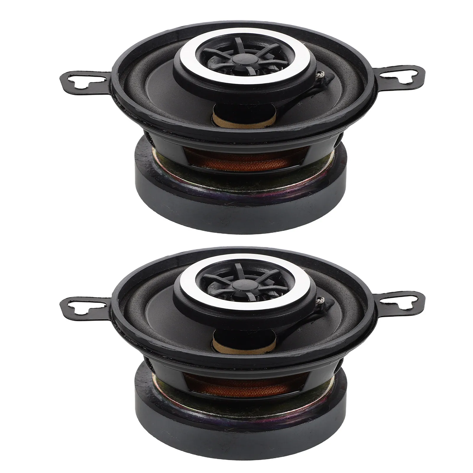 2Pcs 3.5 Inch Car Audio Tweeters High Efficiency Dome Tweeter Speakers for Aftermarket Stereo System Immersive Hifi Sound