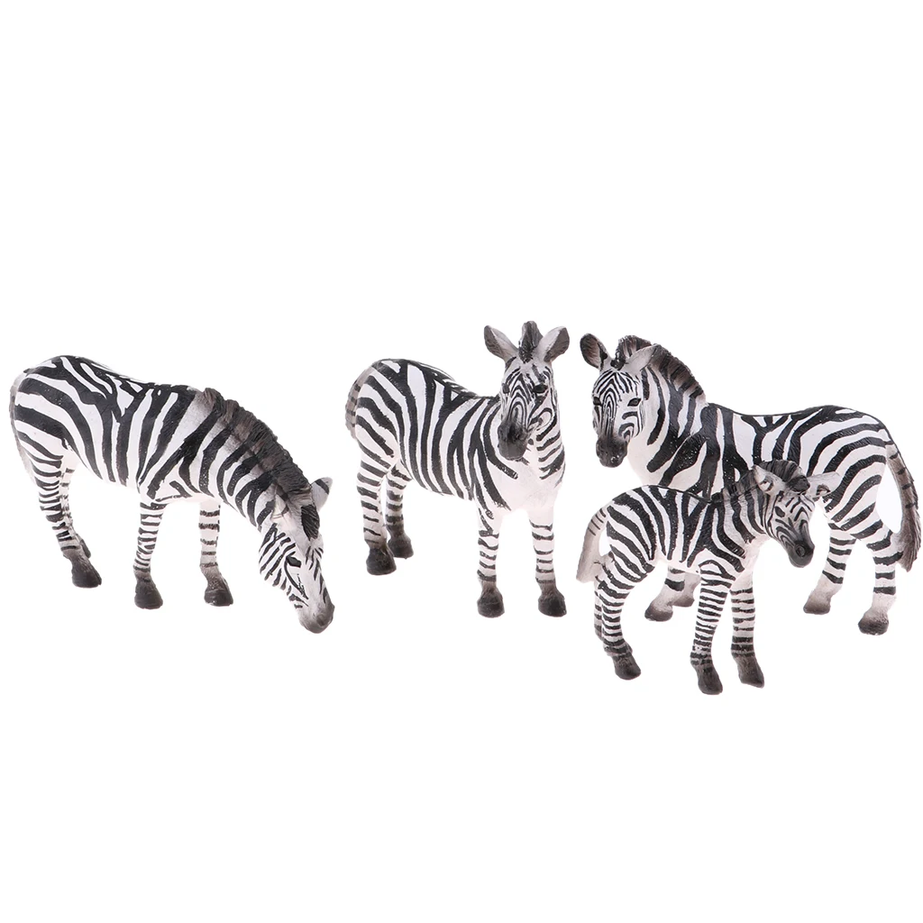 Tier zebra und Babys-handgemaltes Spielzeug figuren modell-und bpa-Materialien-ab 3 Jahren