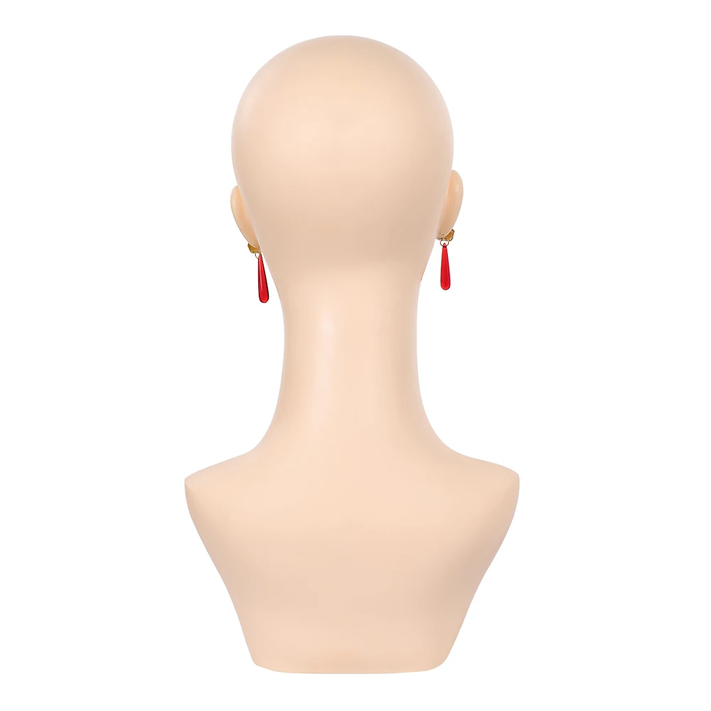 

Anime Friren Red Earrings Fern Cosplay Headwear Fantasy Pendant Costume Accessories Women Prop Halloween Carnival Female Outfits