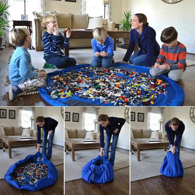 

Large Size Building Block Toy Quick Storage Bag Multi-purpose Bundle Pocket Waterproof Toy Pad