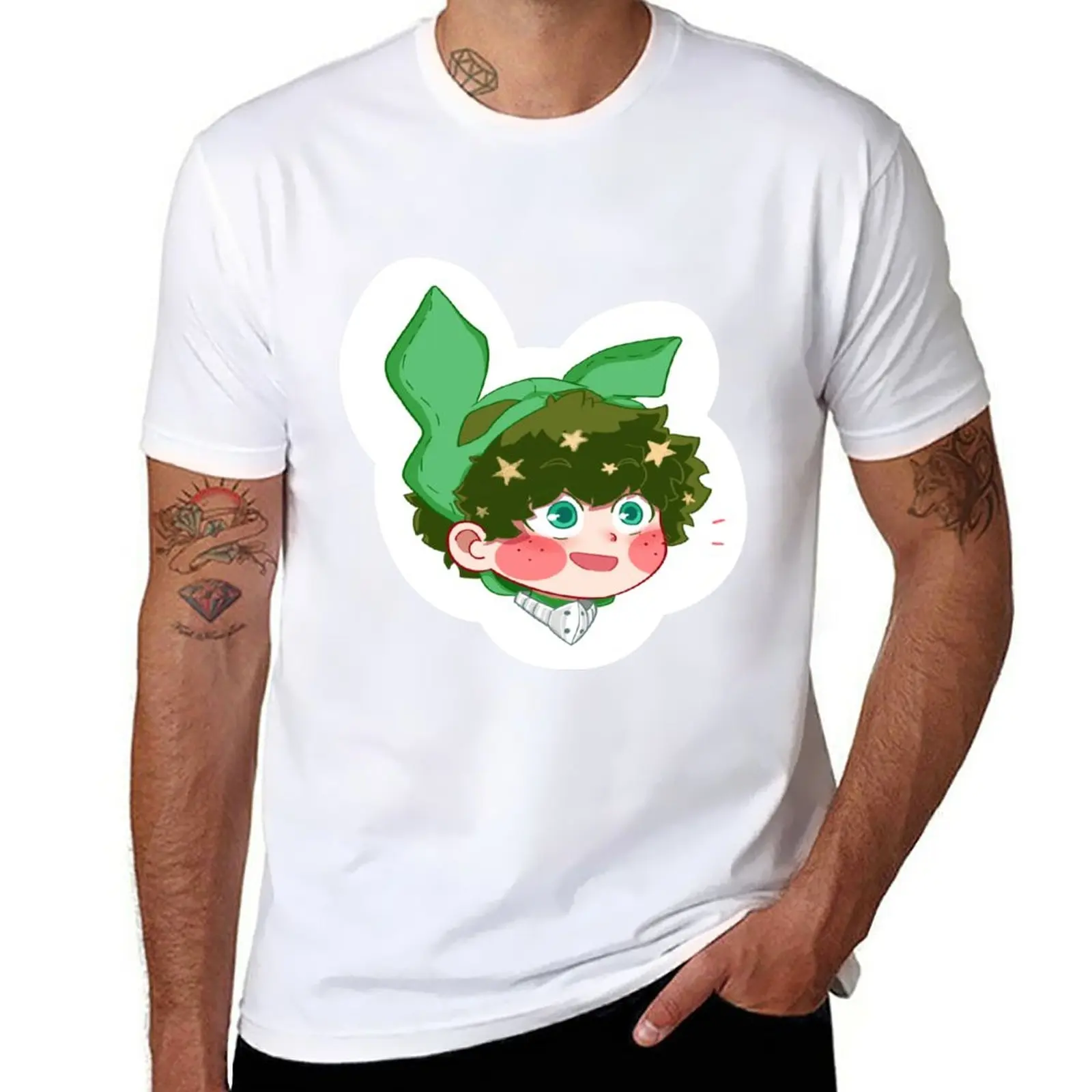 New Excited Izuku T-Shirt t shirt man plain t-shirt blank t shirts sweat shirt mens big and tall t shirts