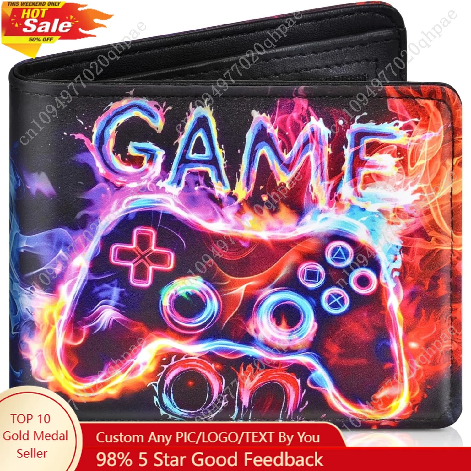 

Kids Wallet for Boys, Cool Boys Wallet Funny Leather Bifold Wallet with Card Slots & ID Window for Toddlers Kids Teenager Birthd