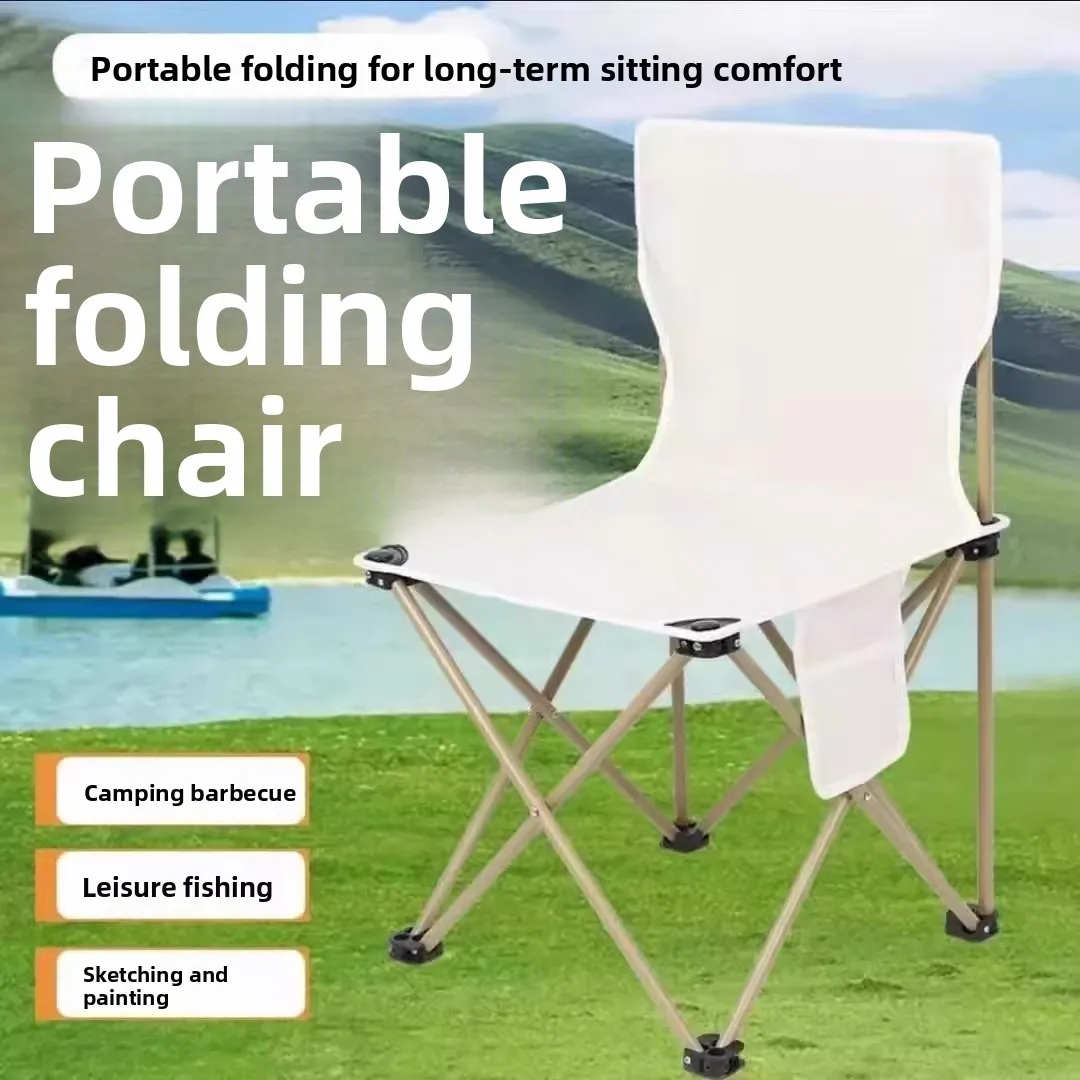 Camping Outdoor Folding Chair Folding Stool Portable Fishing Chair Art Sketching Stool Spring Outing Chair