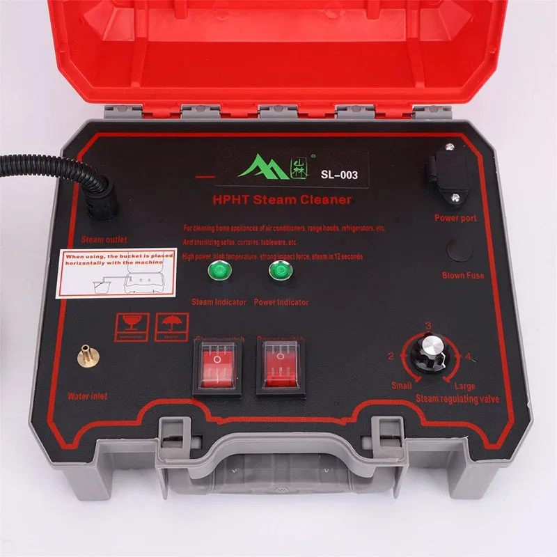 آلة التنظيف بالبخار ذات الضغط العالي المحمولة، منظف محمول، معدات تنظيف غطاء المطبخ القابلة للتعديل بدرجة حرارة عالية 240 فولت #5