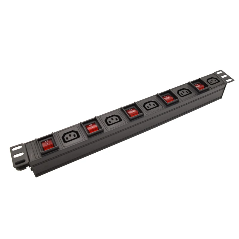 19 inch C13 SOCKET 5Ch Control Output Switched PDU Network Cabinet Rack With Independent switch control