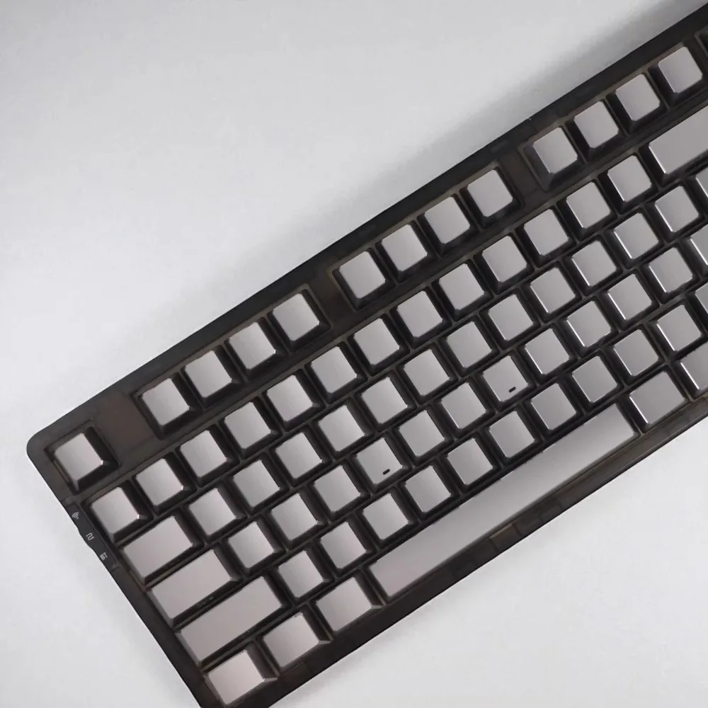 HiUM Aluminum Alloy Keycap Full Set Side Carving Metal Key Caps