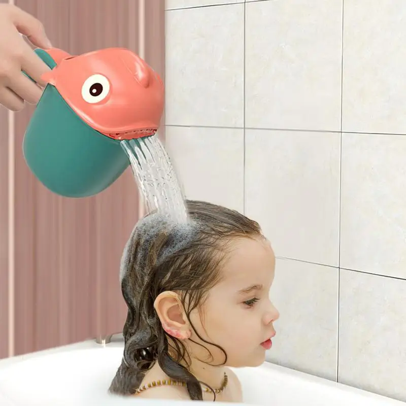 

Shampoo Rinse Cup Cartoon Children's Shower Shampoo Cup Baby Bath Rinser Rinse Cup Shower Sprinkler Wash Hair Cup Portable Water