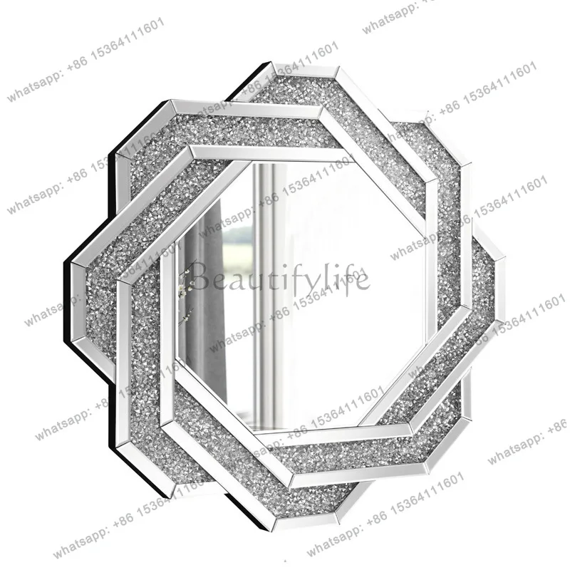 

Three-dimensional hanging mirror decorative entrance bathroom fashion makeup mirror European style 0061