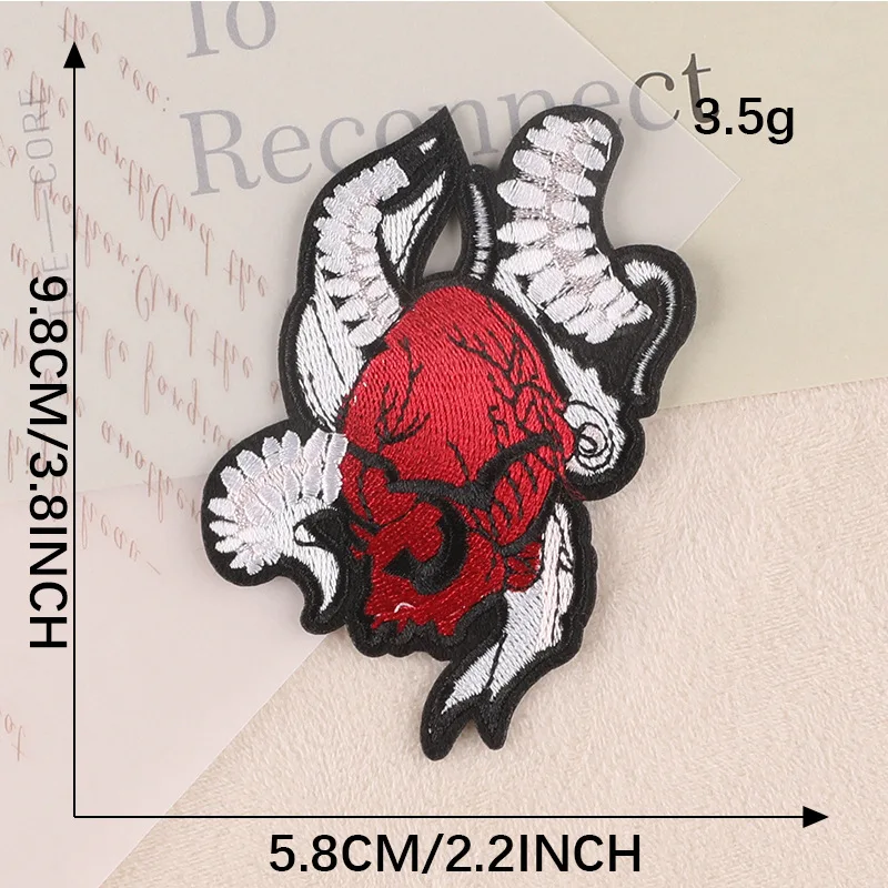 Aufnäher zum Aufnähen für Kleidung, Herz, Eisen, bestickt, schmelzbar, thermoadhäsive Designer-Mochila, Transfers de Con, Plancha, Stoffjeans – Detail 9