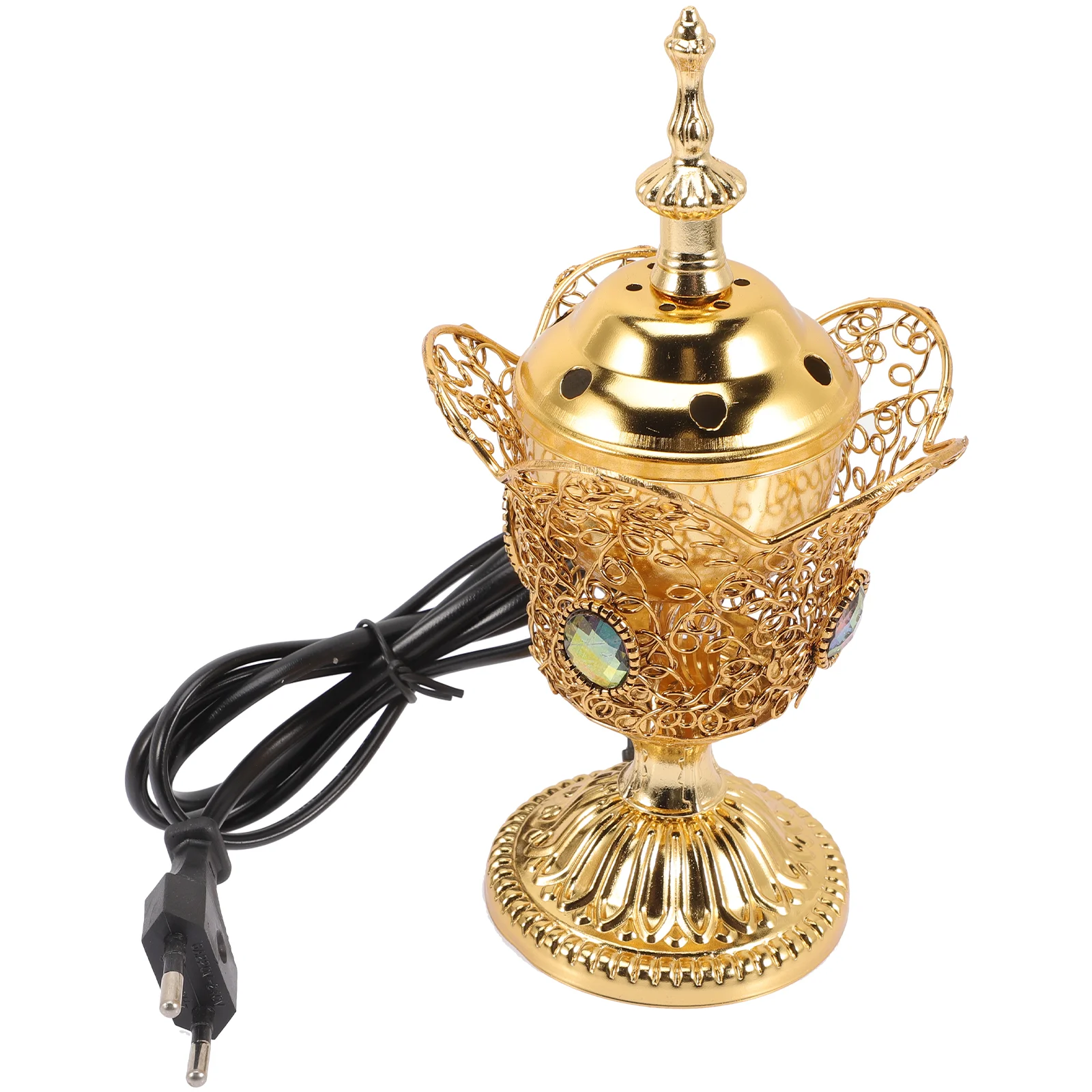 

Vintage Decor Electric Burner for Incense Metal Decoration Living Room Censer Holder Iron