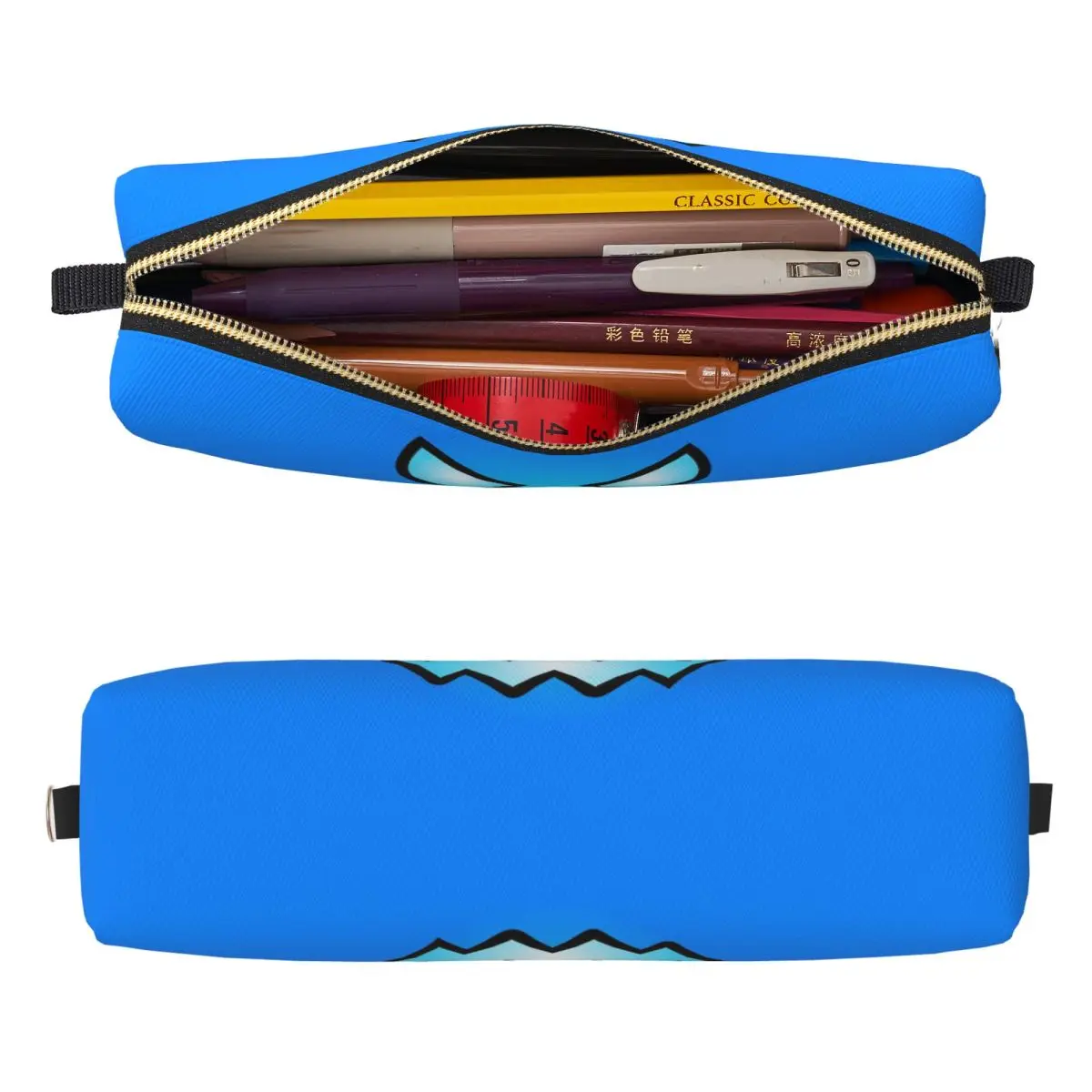 Geometric Dash Games Video Game App Pencil Cases Geometry Dash Pencil Box Pen Box for Girls Boys Big Capacity Bags Stationery