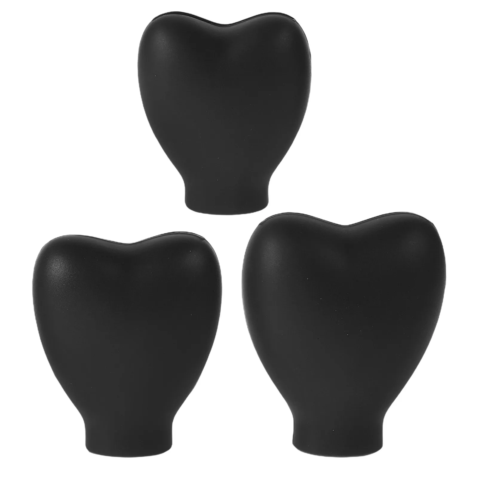 3Pcs Heart Shaped Silicone Makeup Brush Caps Reusable Brush Protectors Travel Makeup Tools