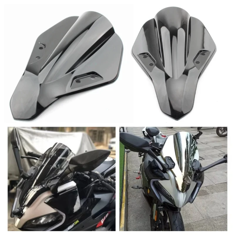 For CF 250SR 250 SR 2019-2023 Wind Screen Deflectors Windshield Smoke Iridium Windscreen