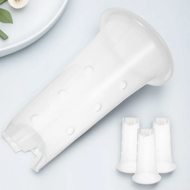 

4 Sets Plastic Orchid Pot Control Root with Tray Breathable Planter for Garden Balcony Succulent Plants Orchid Pots Clear