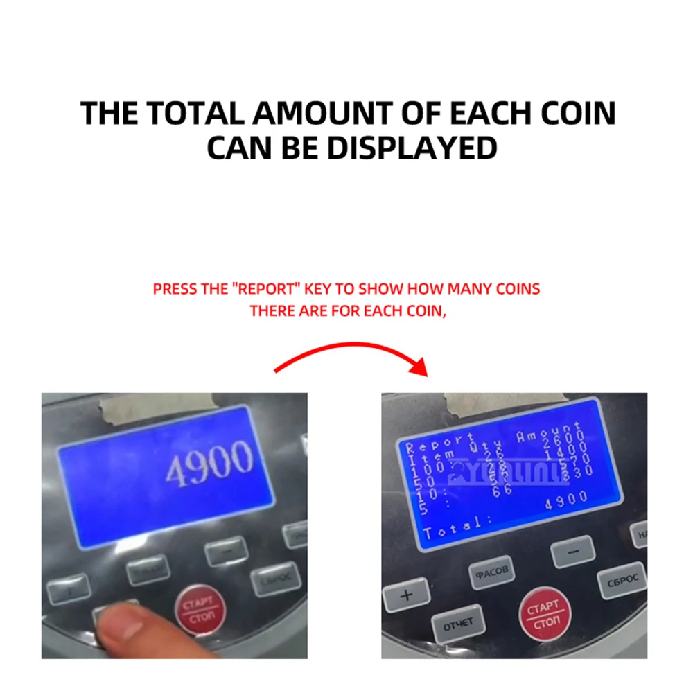 Xd-1000 classificador de moedas euro automático de alta velocidade display led profissional elétrico multi contador de moedas para banco comercial