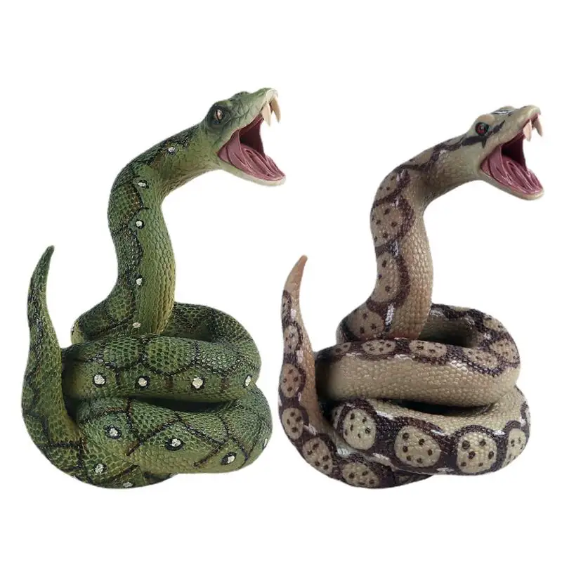 

Realistic Snake Toy Spooky Fake Snake Model Pythons Snake Toy Figure Practical Jokes For Halloween Party April’s Day Prank