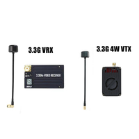 Rush Fpv Rushfpv 3.3G 4W Vtx Transmitter & 3.3G Goggles VRX Video Transmission Receiver