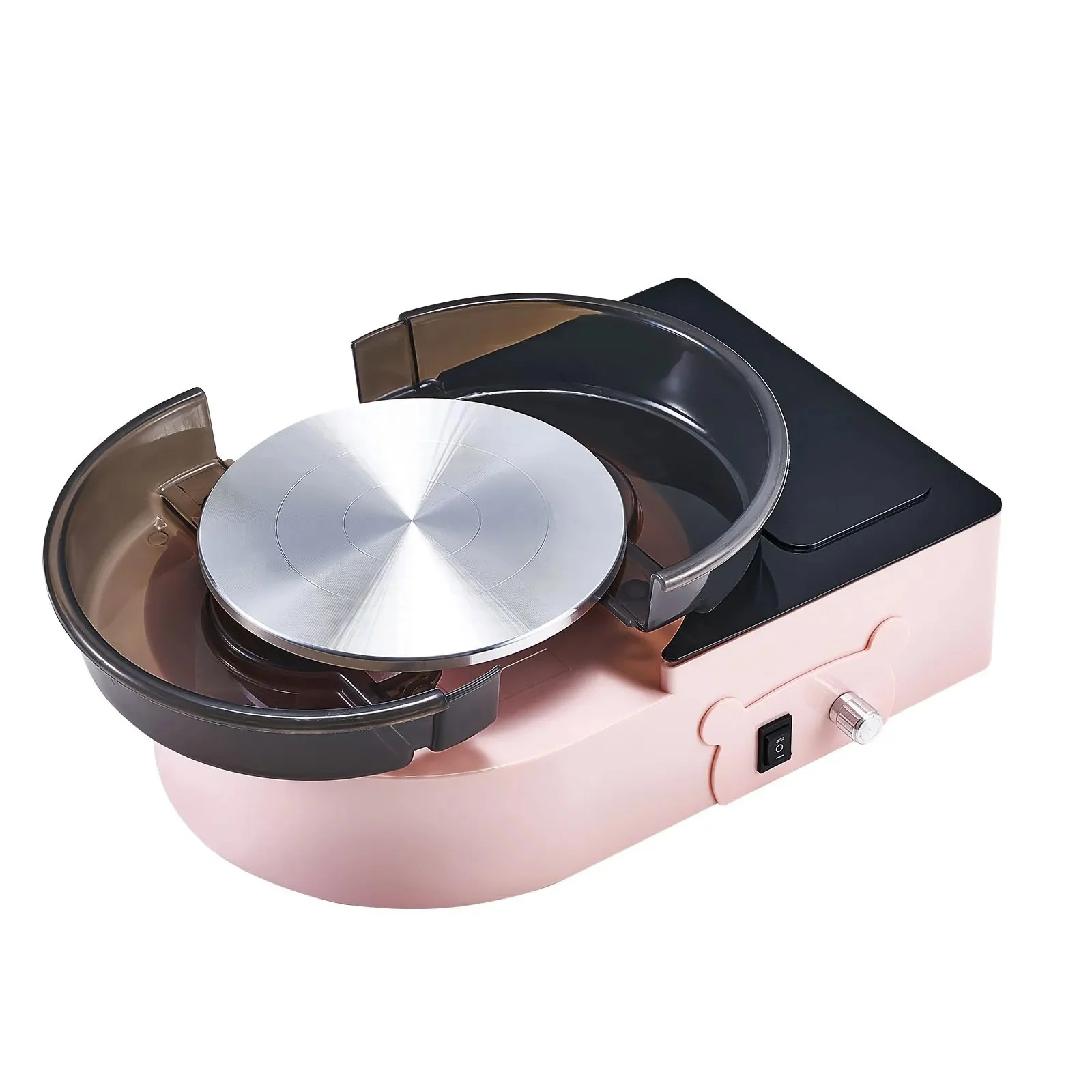 

15cm Electric Clay Wheel Mini Pottery Wheel, 6 inch Turntable, Forward and Reverse Rotation, Adjustable Speed for Home DIY