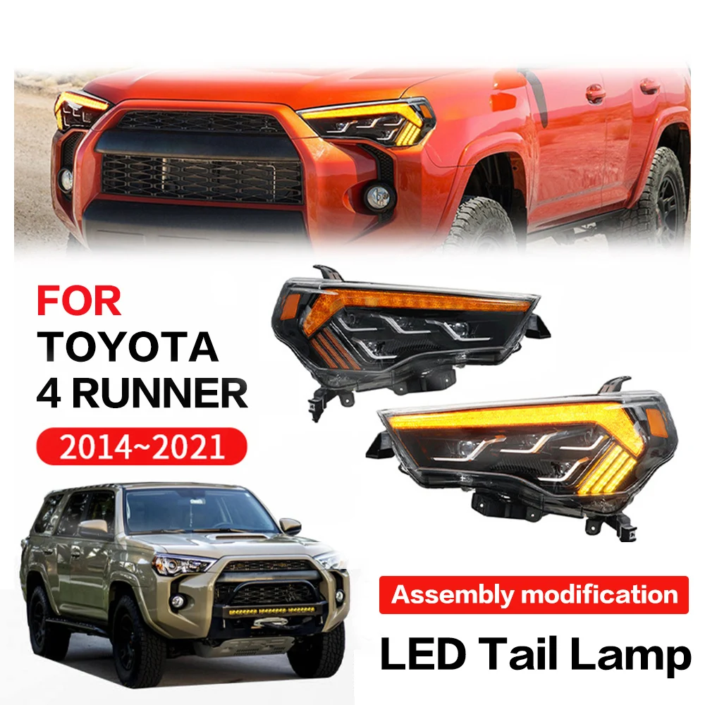 

LED Headlight For Toyota 4Runner 2014 2015 2016 2017 2018 2019 2020 2021 High Beam Light Front Lamp Quality Retrofit Assemby