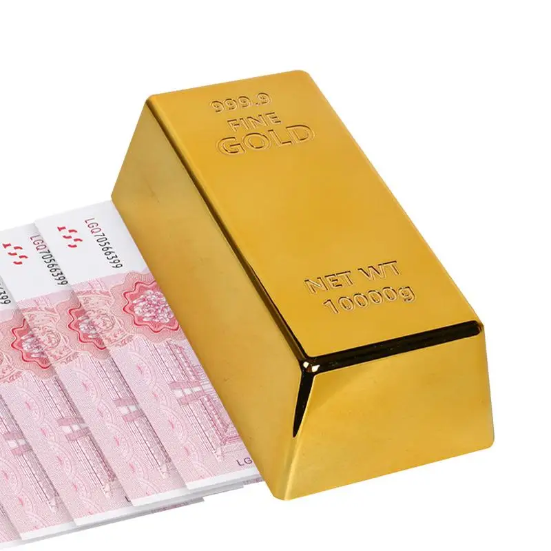 Gold Brick Red Packet Lucky Money Packet 3D Gold Brick Money Envelope For 2024 Dragon Lunar New Year Push Red Envelope Box