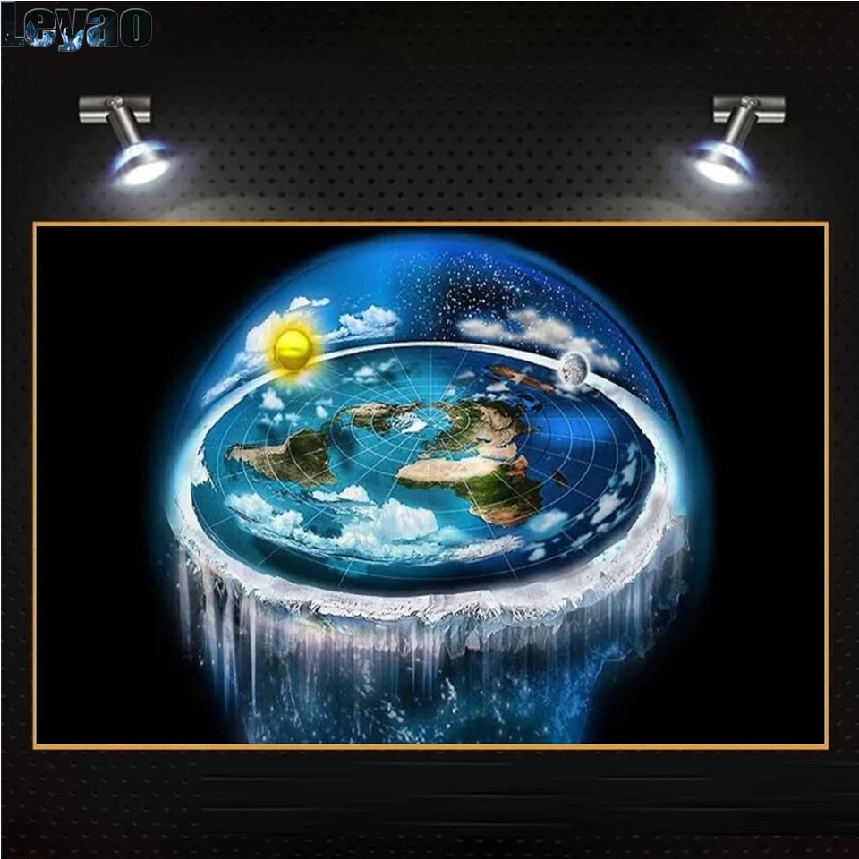 Erde als Motiv in Diamantmalerei: Ein praktischer Leitfaden für Wandkunst mit Kugel- und Landschaftsdarstellung