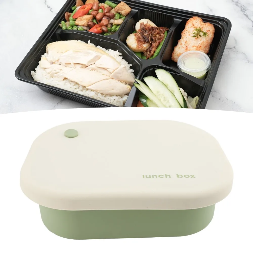 Practical Silicone Lunch Storage Container 4 Compartment 1200ml Thermal Lunch Box Compartment Lunch Box For Office