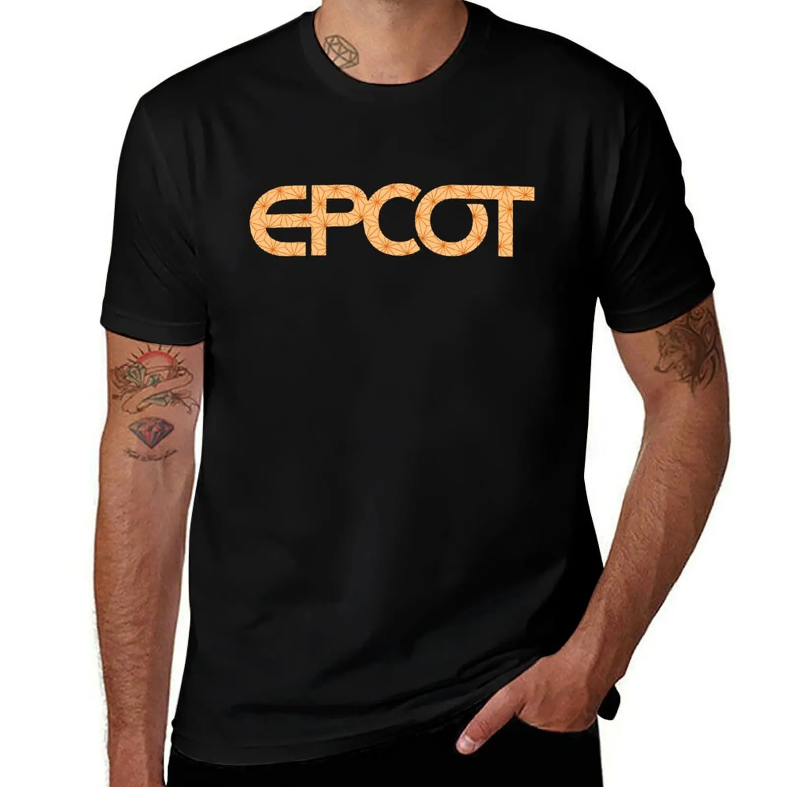 

Tangerine Spaceship Earth T-Shirt customs design your own cheap stuff tees men tshirt