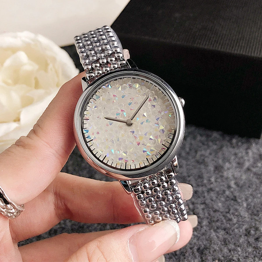 Ensemble de montres à quartz pour femmes, bracelet en acier diamant, cadeaux pour filles, mode, nouveau, 2024