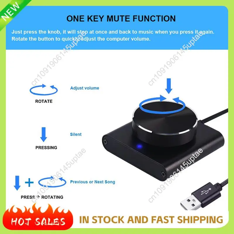 N88R 2X USB Volume Control Lossless PC Computer Speaker Volume Controller Knob Adjuster Digital Control With One Key Mute
