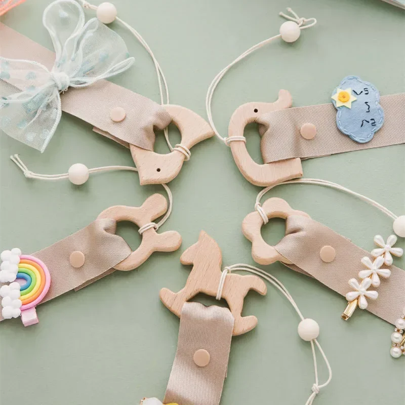 Wooden Animal Baby Hair Clips Holder Princess Girls Hairpin Headband Storage Pendant Jewelry Organizer Wall Ornaments