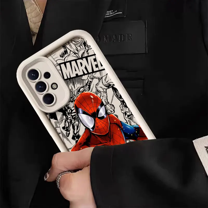 Marvel Superhero Spider Man Case For Samsung Galaxy A57 A56 5G A37 A36 A17 A07 A26 A16 A06 A55 A52 A14 A73 A34 Protective Cover view 2