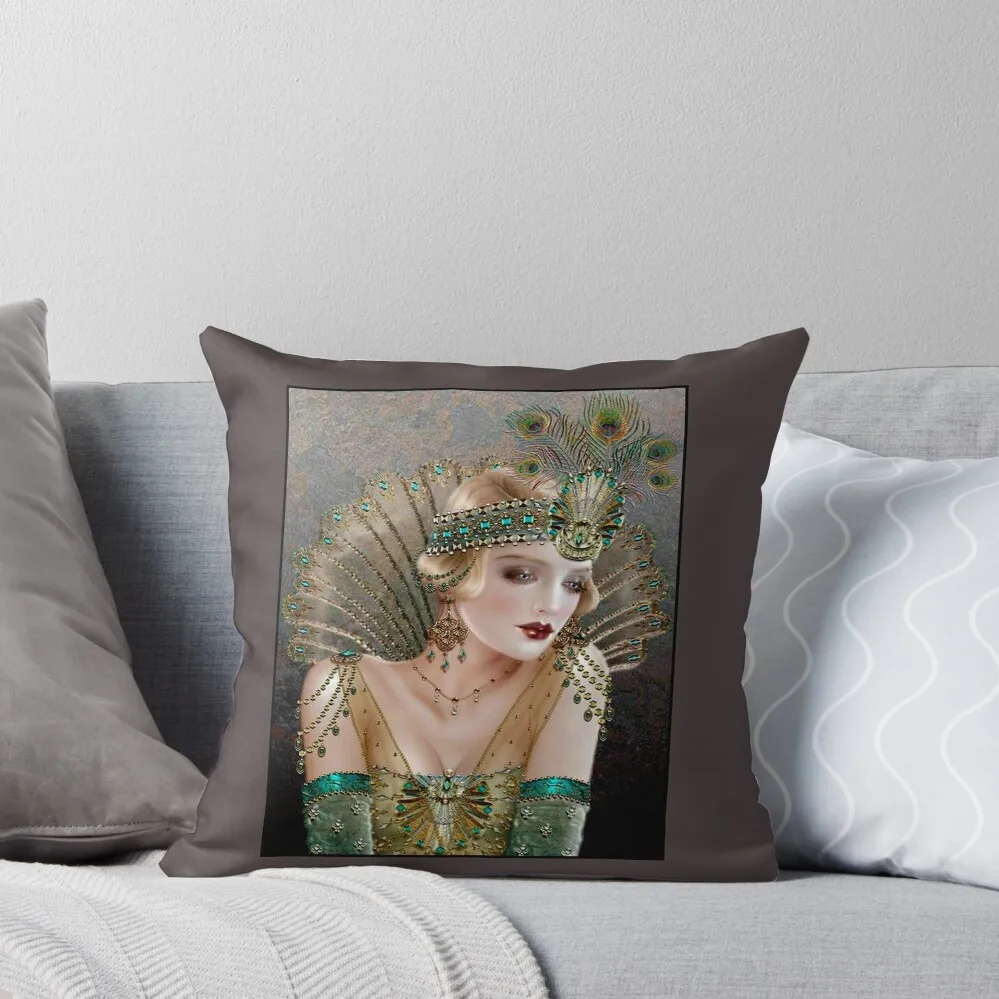 FLAPPER : Vintage 1929 Beautiful Fashion Magazine Advertising Print Throw Pillow Couch Pillows Bed pillowcases pillow