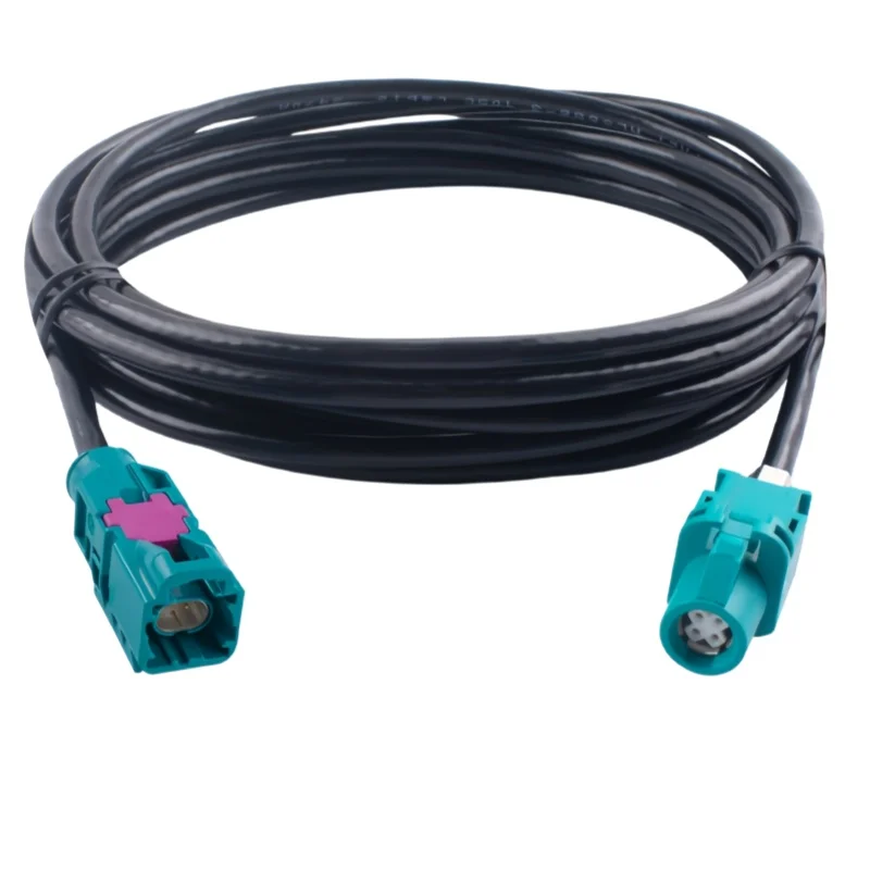 

Rosen HSD4P female-to-H-MTD single-cavity Z-type male car Ethernet Gigabit cable.