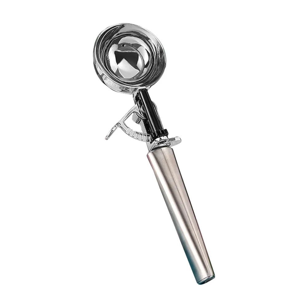Cuchara para helado de aleación de Zinc, utensilio de cocina multifuncional plateado, excavadora de frutas, cuchara para postre, vajilla para el hogar, herramienta de cocina