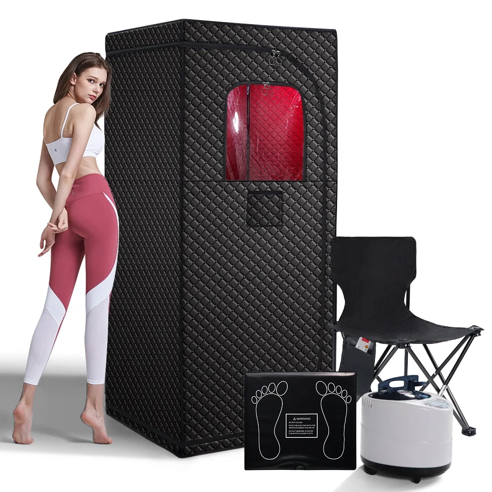 

Dry Sauna Tent Portable Far Infrared Red Light Therapy Heating Sauna Tent For Detox Sweating