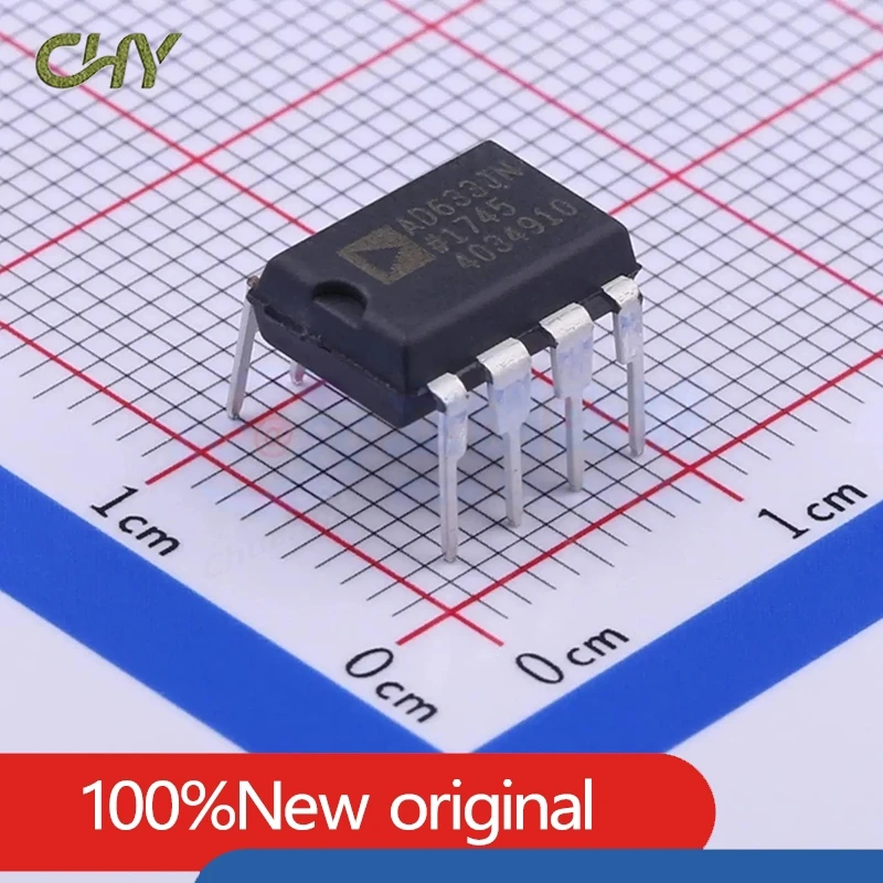 AD633JNZ Low-Cost Four-Quadrant Analog Multiplier, DIP-8 Through Hole Package
