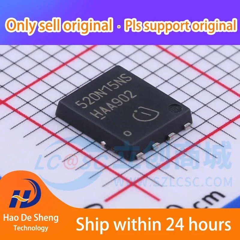 

10PCS/LOT BSC520N15NS3G 520N15NS TDSON-8 New Original In Stock