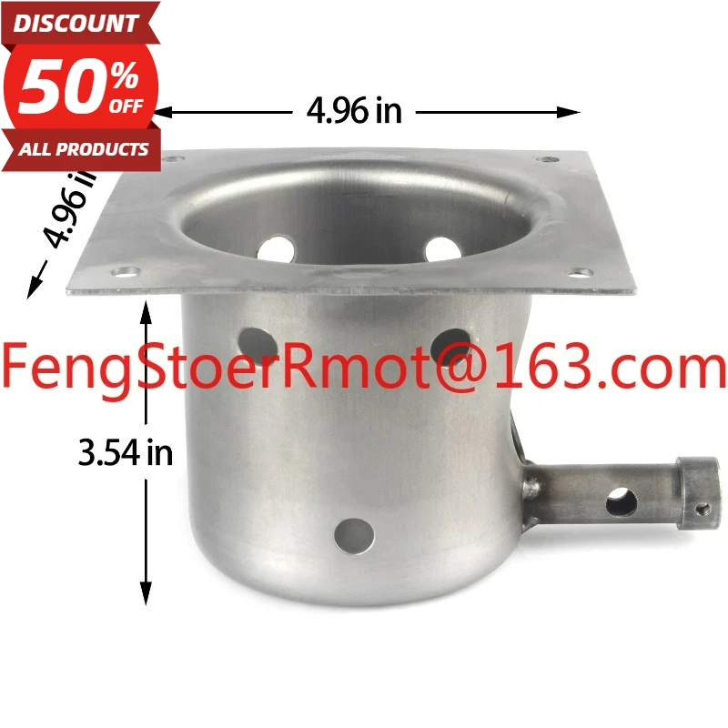 Granular Oven Oven Spare Parts Iron Burning Box Cupping Tank 127 * 127mm Stretch