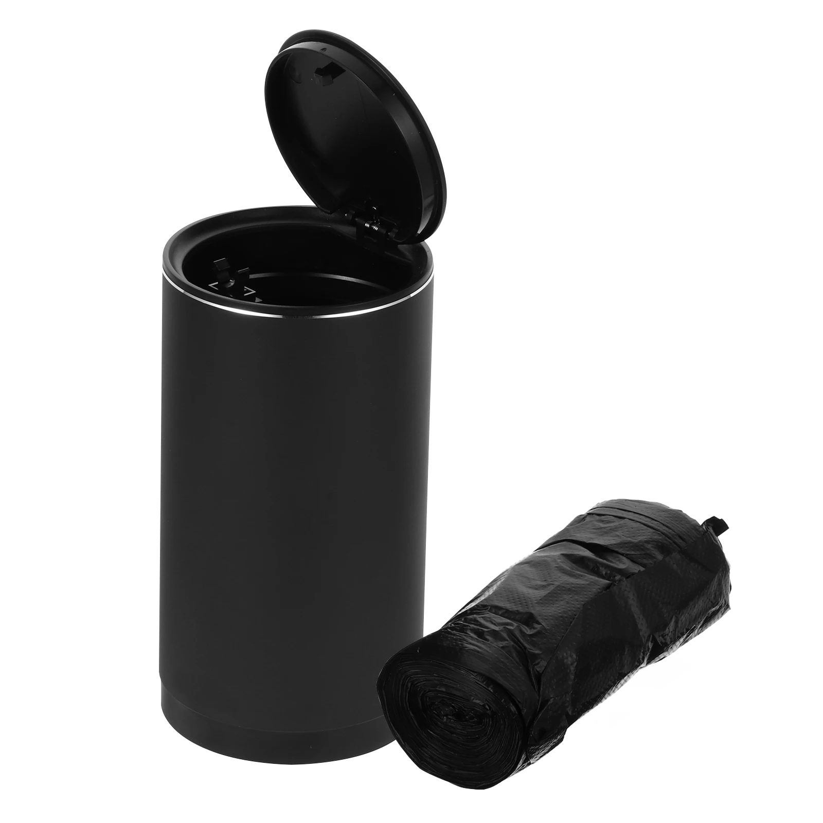 

35pcs Trash Can Aluminum Alloy Small Garbage Container for Vehicle Odor-free Car SuppliesTrash Bin Pot Container Car Interior