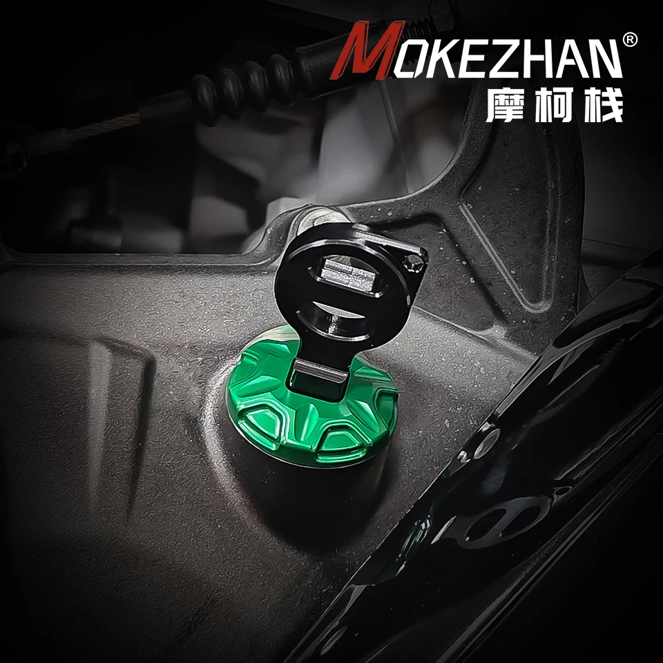 Motorcycle Accessories Aluminum Anti theft Engine Oil Filler Cap Cover For Kawasaki ZH2SE ZH2 SE Z H2 2020-2024 2021 2022 2023