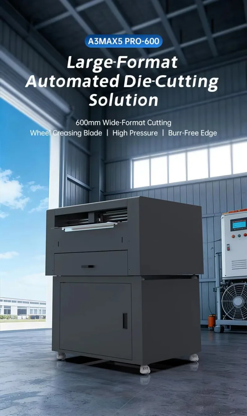 Picture 7: A3MAX5-600 A3 Label Paper Cutting and Packaging Machine, Gift Box Making Machine with Tangent Indentation Wheel